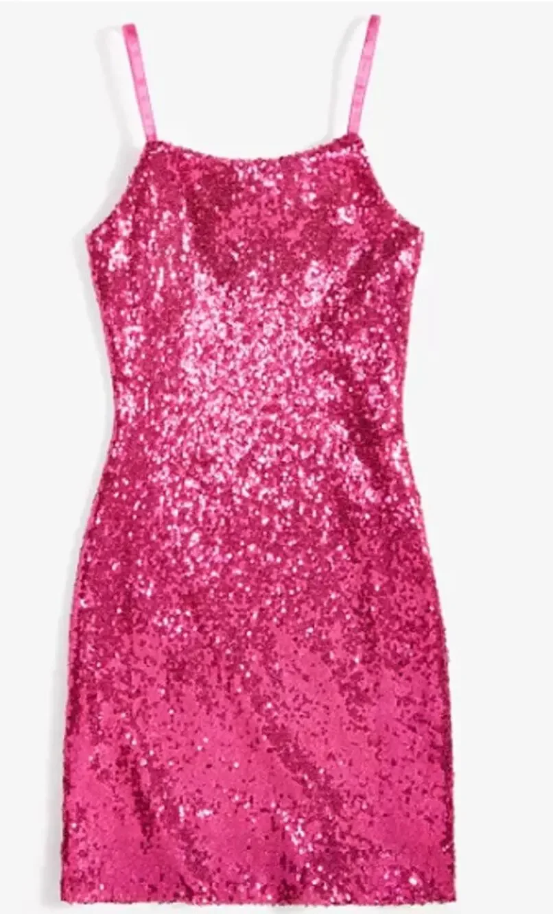 With Jules Big Girls Sleeveless Sequin Bodycon Dress Size MD